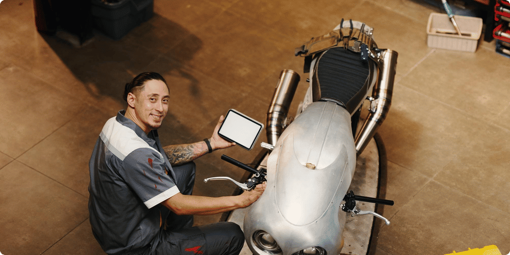Inspecter la moto